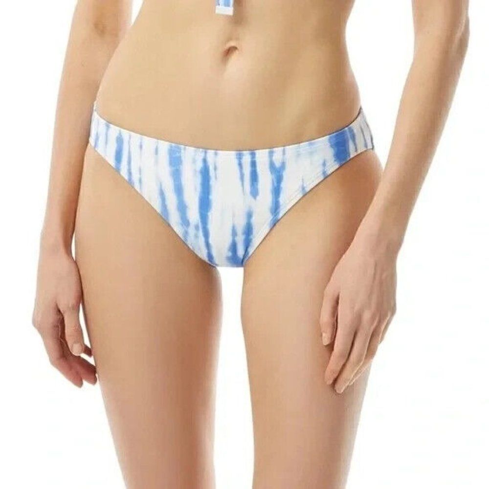 Michael Kors Crew Blue Tie-Dye Classic Bikini Swim Bottoms Extra Small NWT